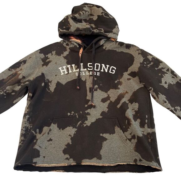 Hillsong College Womens Medium Cropped Tye Dye Hoodie, Hillsong College Crop 359 - Picture 2 of 11